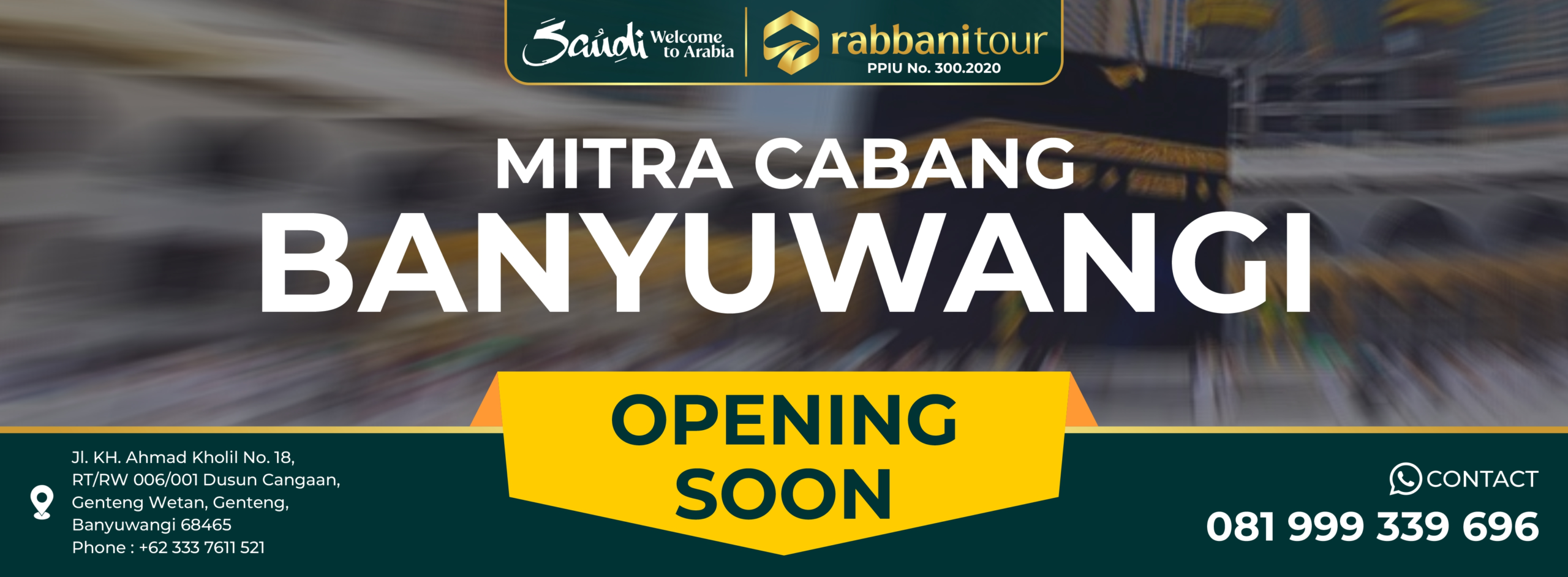 Web banner opening soon banyuwangi