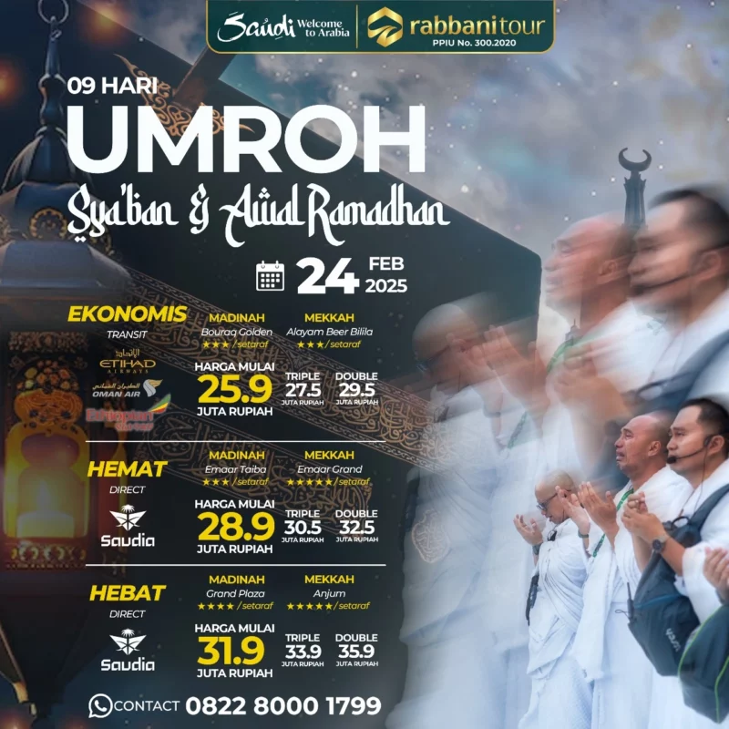 Syaban Awal Ramadhan - Rabbanitour