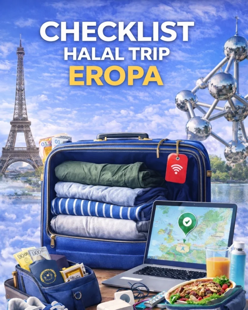 checklist halal tour eropa